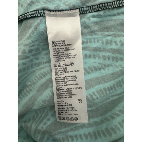 Tommy Bahama Aqua Brown Mixed Print‎ Sleeveless Soft Knit Dress Size M Summer - Picture 6 of 7